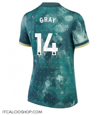 Tottenham Hotspur Archie Gray #14 Terza Maglia Femmina 2024-25 Manica Corta